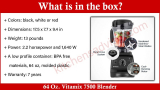 64 Oz. Vitamix 7500 Blender Review